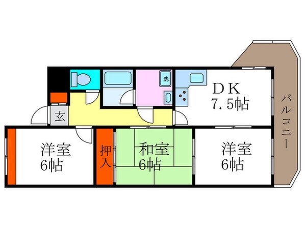 グラシィオ長岡の物件間取画像